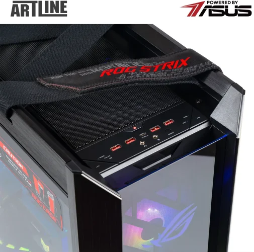 Фото: Персональний комп'ютер ARTLINE Overlord STRIX Windows 11 Pro (STRIXv177Win) - AMD Ryzen 9 9950X / 64 ГБ DDR5 / PCI-E SSD, SATA 3 SSD 2 ТБ + 2 ТБ / Nvidia / GeForce RTX 5080, 16 ГБ / AMD X670 / 1000 Вт № 24 | KTC