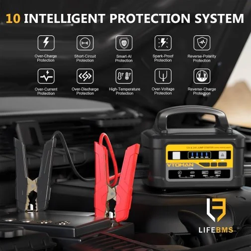 Фото: Бустер Vtoman Jump Starter VT-Pro 10000A 12V/24V 58800mAh № 9 | KTC