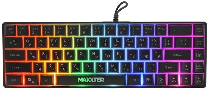 Фото: Клавіатура Maxxter KBG-C03BUL-UA USB Black № 9 | KTC