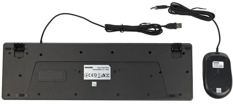 Фото: Комплект клавіатура+миша Maxxter KMS-CM-03-UA Black/Silver № 15 | KTC