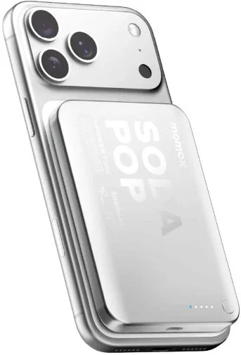 Фото: Батарея універсальна Momax 1-Power Pass 5000mAh 20W / Qi 15W Silver (IP165S) № 16 | KTC