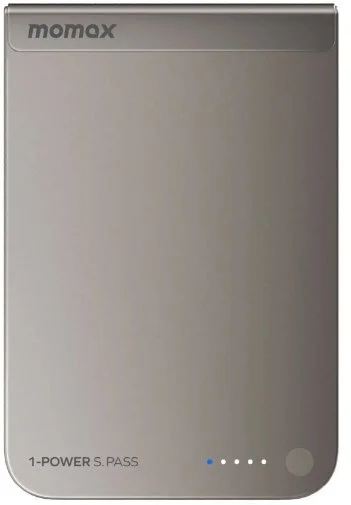 Фото: Батарея універсальна Momax 1-Power S.Pass 5000mAh 20W / Qi 15W Titanium (IP161Q2L) № 17 | KTC