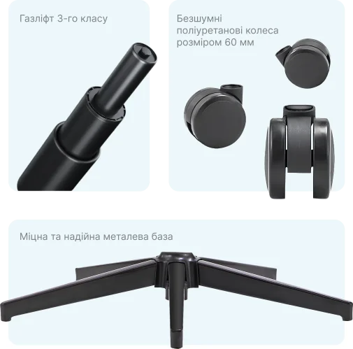 Фото: Крісло OfficePro Delicate OC690BK Black № 24 | KTC
