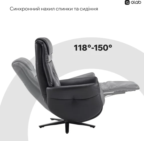 Фото: Крісло Qlab RC268B Black № 28 | KTC