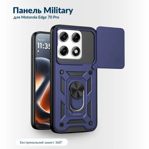 Фото: Чохол BeCover for Motorola Edge 70 Pro - Military Blue (716258) № 10 | KTC