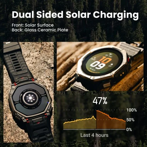 Фото: Смарт годинник Amazfit T-Rex Dual Solar Black (W2570TY1N) № 32 | KTC