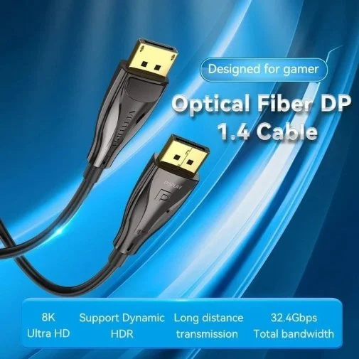 Фото: Кабель Vention v1.4 Optical Zinc Alloy 8K 60Hz DP / DP 5m (HCBBJ) № 11 | KTC