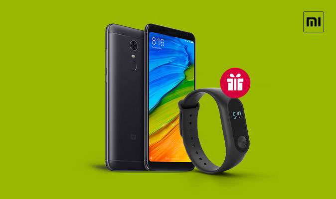 У подарунок фітнес браслет до смартфонів Xiaomi Redmi 5 Plus !