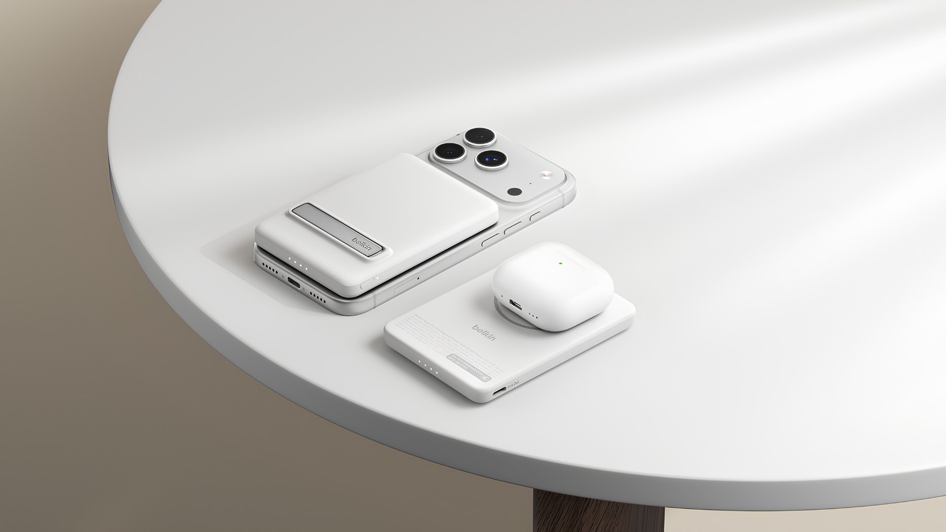 Belkin BoostCharge Slim Magnetic Power Bank 5K with Qi2 and Kickstand