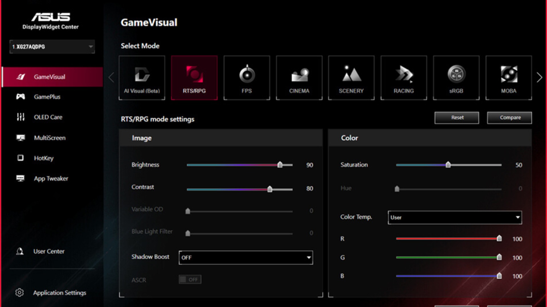 ASUS ROG Strix OLED XG27AQDPG