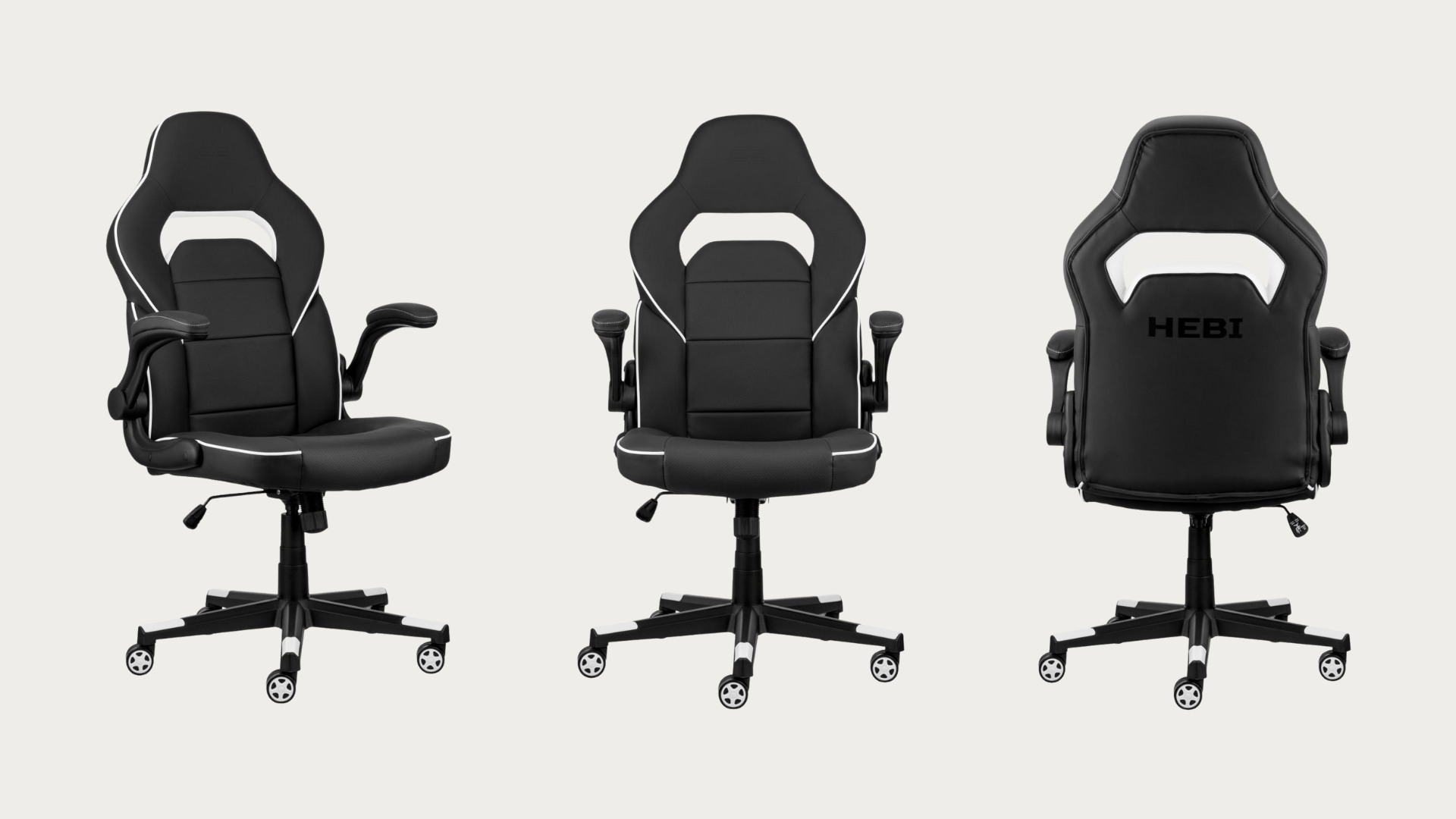 Крісло 2E Hebi Black/White