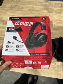 Гарнітура HyperX Cloud III Wireless Black/Red (77Z46AA)